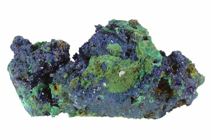 Azurite Crystals With Malachite - Laos #95806